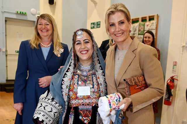 Sophie, The Duchess of Edinburgh visited the English Language Club for immigrant and refugee women