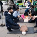 A CPR and defibrillator awareness session