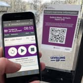 With a scan of the QR code using a smartphone, users will be connected to a dedicated webpage providing real-time details on the next five buses scheduled to arrive at that specific stop