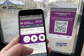 With a scan of the QR code using a smartphone, users will be connected to a dedicated webpage providing real-time details on the next five buses scheduled to arrive at that specific stop
