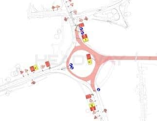 Graphic showing the planned roundabout closures