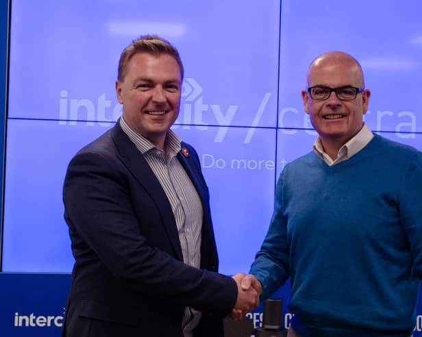 Intercity Group CEO Andrew Jackson and Centrality CEO David Keeling.