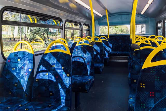 File photo of the inside of a bus