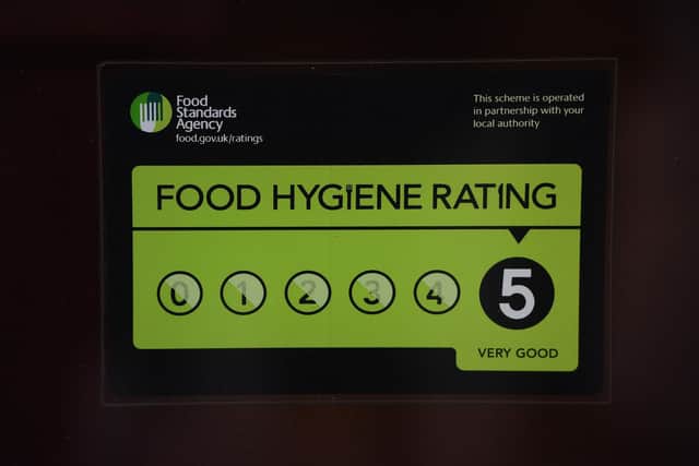 Businesses are given a rating from 0 to 5