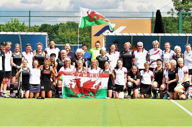 Bedford players with the Welsh National Over 55s