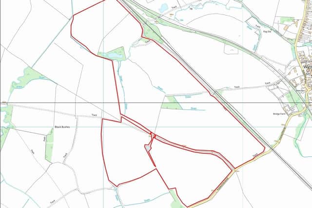 Proposed Lime Kiln Solar Farm Development – Screenshot of map contained in EIA Screening Opinion application made by Abei Energy Green VII Ltd