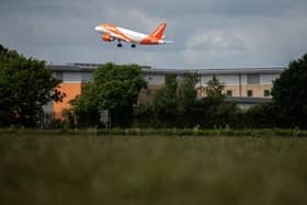 An EasyJet plane taking off in 2022 (Photo by Chris J Ratcliffe/Getty Images)