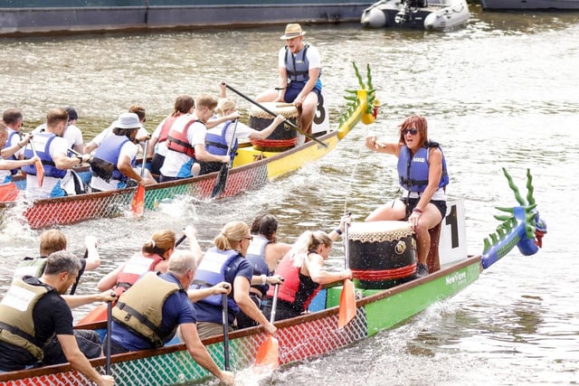 Dragon boat races took place along Saint Mary’s Gardens.