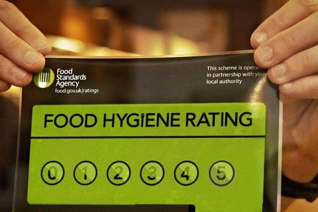 Food Standards Agency rating sticker