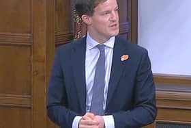MP Alistair Strathern addresses ministers in Westminster Hall.