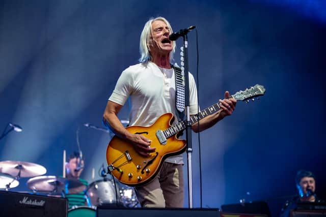 Paul Weller performing at Bedford Park on Saturday, July 30 (Photo by David Jackson)