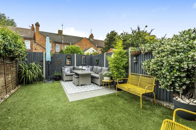 This sunny, low maintenance garden enjoys a predominantly west facing aspect