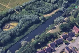River Great Ouse, Chapman Close, Kempston. Photo Google Maps
