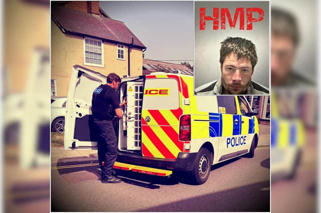 Jamie Fletcher was sentenced at court to six months in prison (Bedford Community Policing Team)