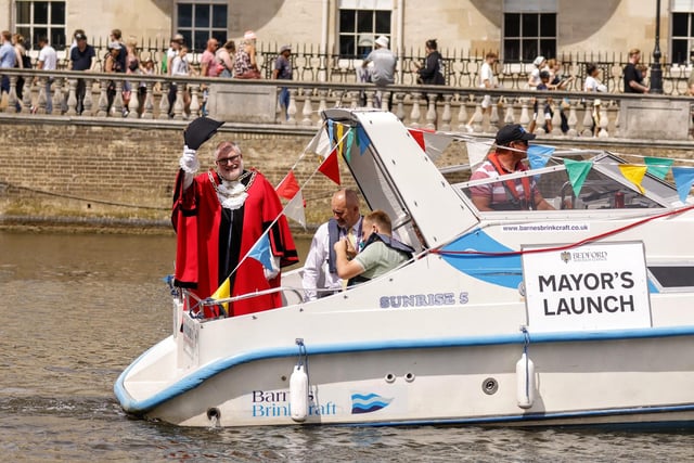Mayor of Bedford on the river.
