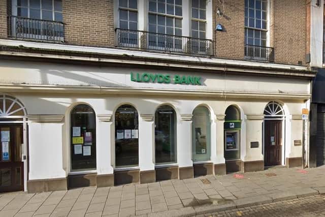 The attack happened outside Lloyds Bank in Bedford's High Street, on Sunday, December 25 at 2am