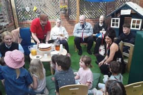 Lavenders children and Salvete residents join together for the celebrations
