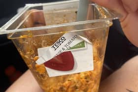 A piece of plastic was found in a Tesco pasta pot