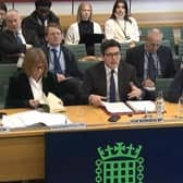 Beth West (right) appearing Transport Committee Wednesday 6 March 2024. Screenshot parliamentlive.tv