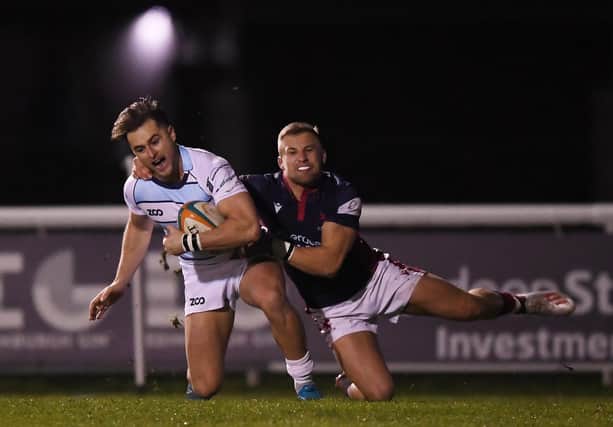 Dean Adamson was once again among the tries for Bedford Blues.