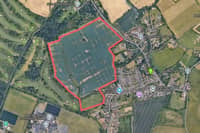 Proposal for up to 330 new homes at Salph End (Screenshot Google Maps)