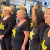 Bedford Rock Choir with its surprise flash mob