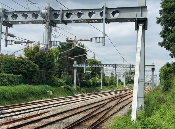 A section of track between Luton and Bedford is being replaced