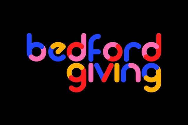 Bedford Giving logo. PIC: Harpur Trust