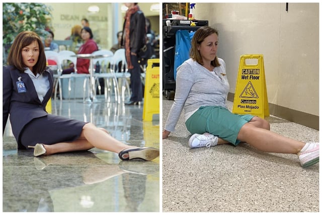Caution: Wet Floor. Catherine Zeta-Jones/Louise Day.