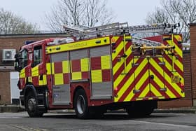 Fire crews treated three people for smoke inhalation following a kitchen fire in Adamson Walk, Kempston