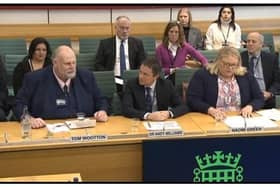Bedford  mayor Tom Mayor addressed the Transport Committee at Westminster on March 6