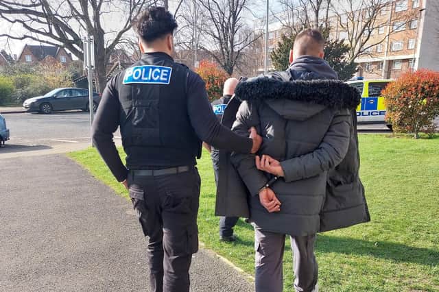 Police make two arrests on Saturday (Picture: Bedford Community Policing Team)