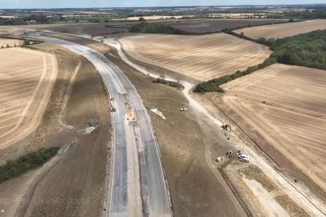 Work on the new dual carriageway at Black Cat (Picture: National Highways)
