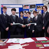 Team of Bedford School boys who presented at the Royal Society