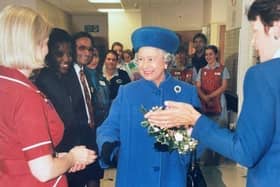 The Queen officially opened Bedford Hospital Cygnet Wing in November 1996