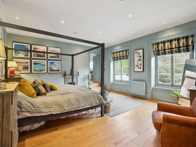 Here's one of the bedrooms - there are five others, served by four bathrooms, including three en suites