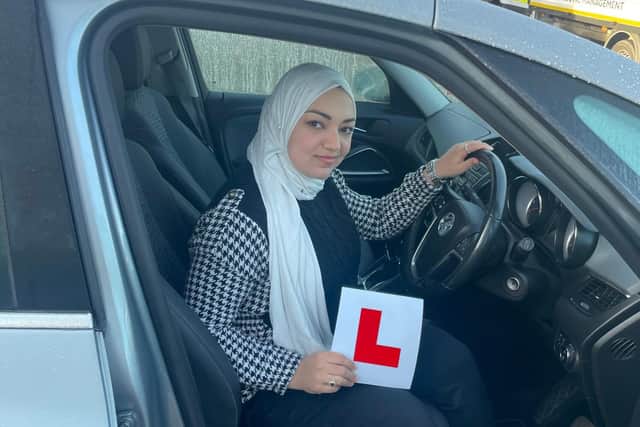 Israa Alshaikhqasem has praised the support she has received while studying for her driving theory test