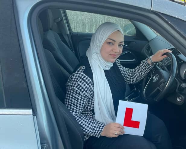 Israa Alshaikhqasem has praised the support she has received while studying for her driving theory test