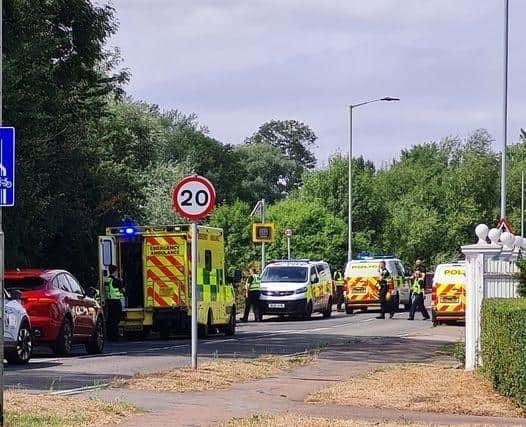Emergency services were called to Bromham Bridge earlier today