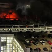 The fire at Luton Airport