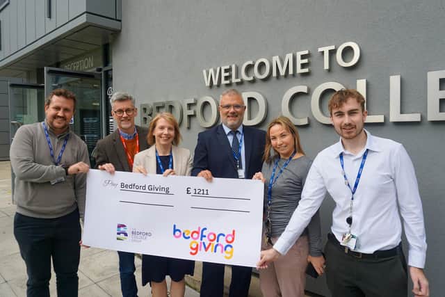The Bedford College Group raises over £1,200 for Bedford Giving at ...