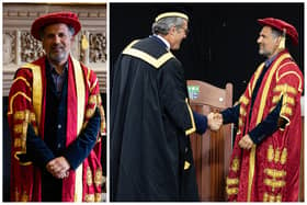Sarfraz Manzoor attended a ceremony during the first of the University's summer graduations at Putteridge Bury. Pic: University of Bedfordshire