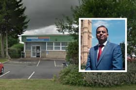Bedford Renal Unit and, inset, MP Mohammad Yasin