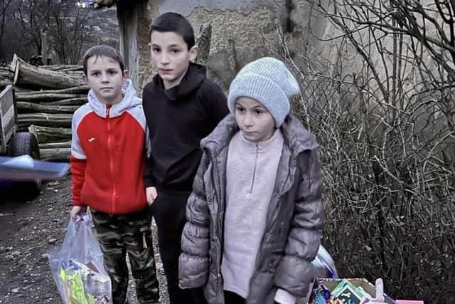 Children In Zaporizhzhia receive their presents