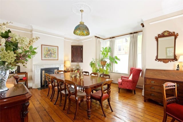 The dining room has an original sash bay window overlooking Waterloo Road and character features including a marble and cast iron fireplace, exposed polished floorboards and a feature archway on the rear wall