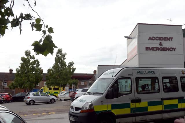 Bedford Hospital south wing accident and emergency.