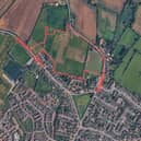 The approximate site boundary