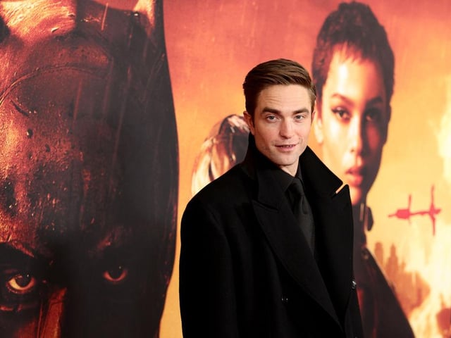 The Batman himself, Robert Pattinson looked typically stylish at the New York showcase. (Photo by Dimitrios Kambouris/Getty Images)