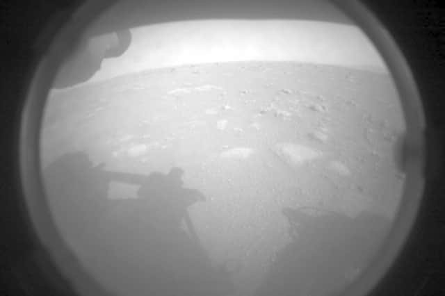 NASA's Mars Perseverance rover acquired this image of the area in front of it using its onboard Front Left Hazard Avoidance Camera A. (Photo: NASA/JPL-Caltech)