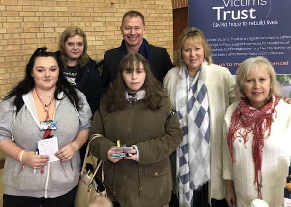 PCC Kathryn Holloway with the Road Victims Trust